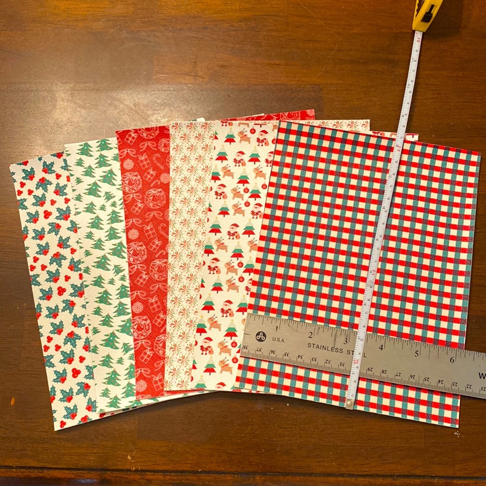 Christmas Theme Faux Leather.         *Must Bundle*